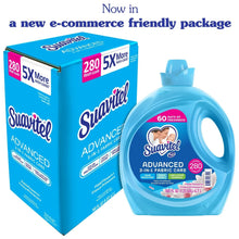 Fabric softener bundle in e-commerce friendly package, 280 loads, blue bottle and box