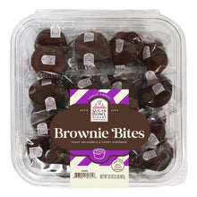 Brownie bites in clear plastic clamshell, 32-count