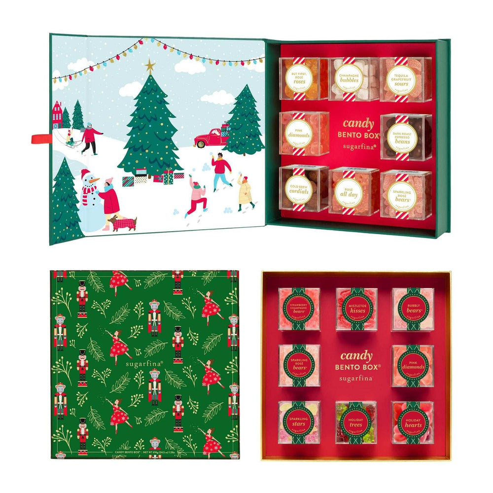 Sugarfina Winter Village and Nutcracker, 8 Piece Candy Bento Box 2-pack - USA MEGA SHOP