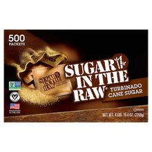 Turbinado cane sugar packet box, 500 count, sealed packets