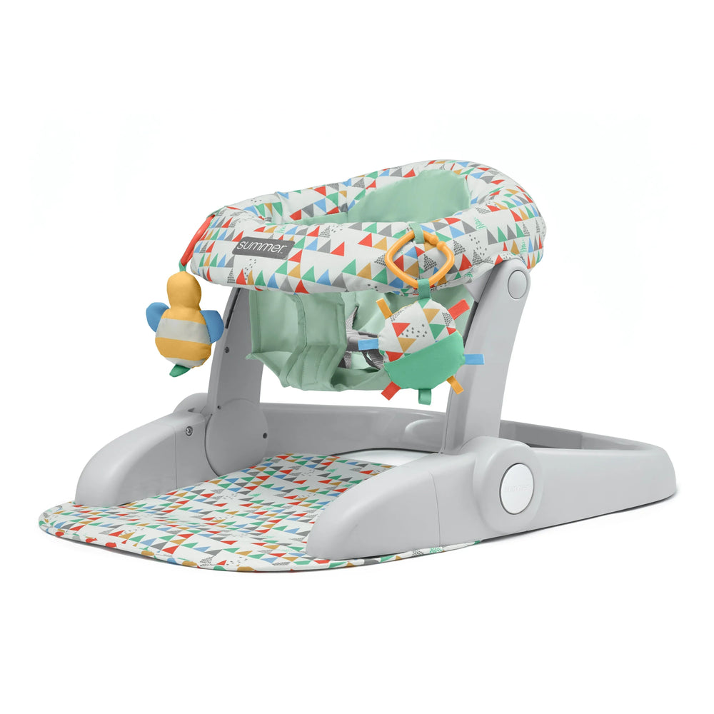 Summer Infant Learn-to-Sit 2-Position Floor Seat (Funfetti Pink) â€“ Sit Baby Up in This Adjustable Baby Activity Seat - USA MEGA SHOP