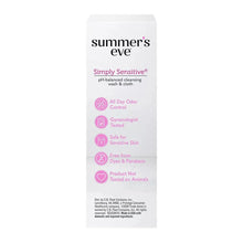 Simply Sensitive pH-balanced gentle cleansing wash box with odor control and sensitive skin badges