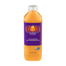 Sumo Citrus cold-pressed mandarin juice bottle, 44 fl oz, purple label.