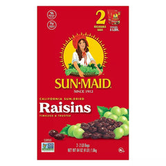 Sun-Maid California Sun-Dried Raisins, 2 pk./2 lbs.