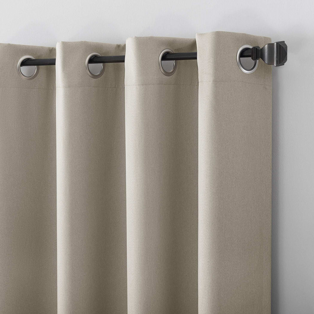 Sun Zero Hartford Room Darkening Grommet Curtains, 2-pack