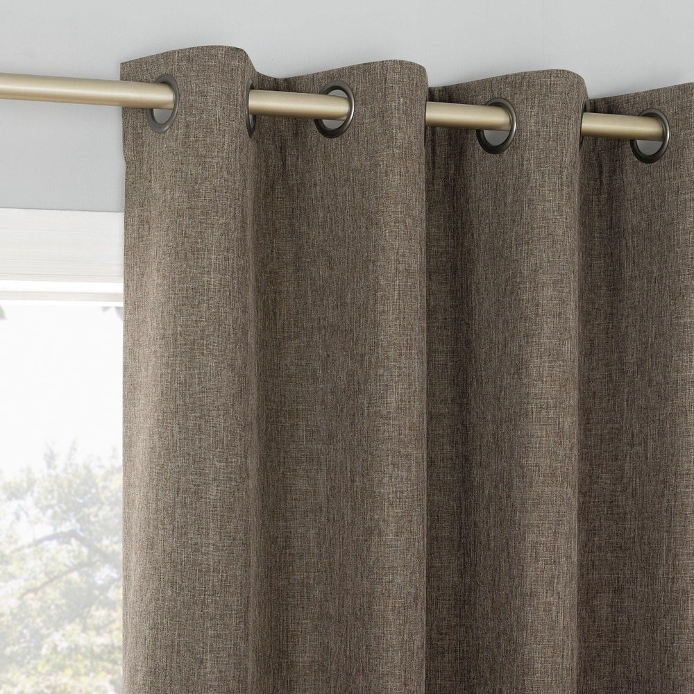 Sun Zero Pratt Tonal Texture Fleece Insulated 100% Blackout Window Curtains, 2-pack - USA MEGA SHOP