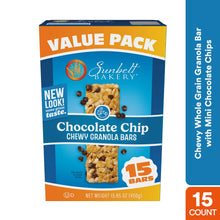 Chocolate chip chewy granola bar value pack, 15-count box from Sunbelt Bakery