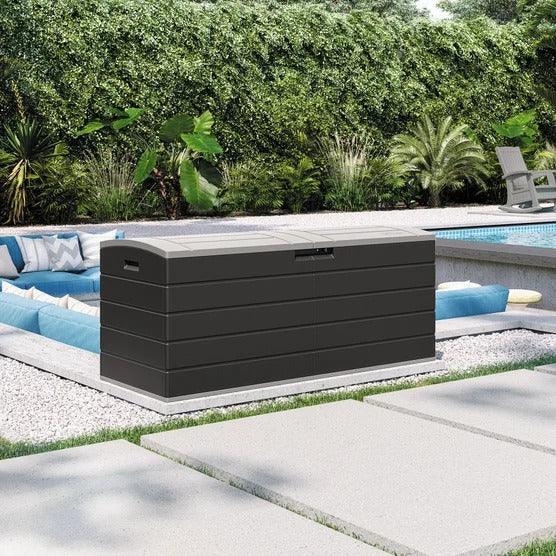 Suncast 120 Gallon Split Lid Extra Large Deck Box