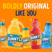 SunnyD multipack of bottles in assorted flavors: sweet mango, orange, lemonade, berry