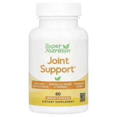 Super Nutrition, Joint Support with Olive Extract, Rutin, Boswellia Extract, and Ginger Extract, 60 Veggie Capsules - USA MEGA SHOP