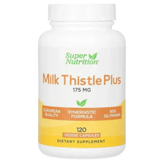 Super Nutrition, Milk Thistle Plus with Turmeric Extract and Artichoke Extract, 175 mg, 120 Veggie Capsules - USA MEGA SHOP