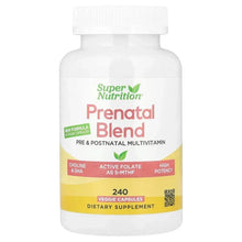 Prenatal multivitamin bottle with front label, 240 veggie capsules