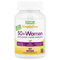 Super Nutrition, Simply One®, 50+ Women Multivitamin with Super Complexes, 90 Tablets