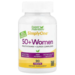 Super Nutrition, Simply OneÂ®, 50+ Women Multivitamin with Super Complexes, 90 Tablets - USA MEGA SHOP