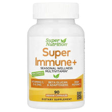 Super Immune+ multivitamin bottle, 90 veggie capsules, front label