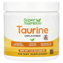 Taurine unflavored dietary supplement jar, net wt 7.05 oz (200 g)