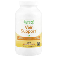 Vein Support dietary supplement bottle with 250 veggie capsules label