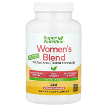 Super Nutrition, Women's Multivitamin with Super Herb & Flower Complex, a Super BlueGreen Complex, and a Super Spice Complex, Iron Free, 240 Veggie Capsules