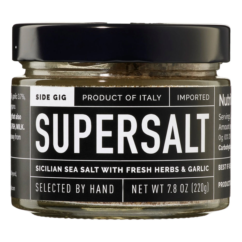 SuperSalt by Side Gig, Premium Sicilian Sea Salt Blend, 3 Pack, 15.6 oz. Total - USA MEGA SHOP