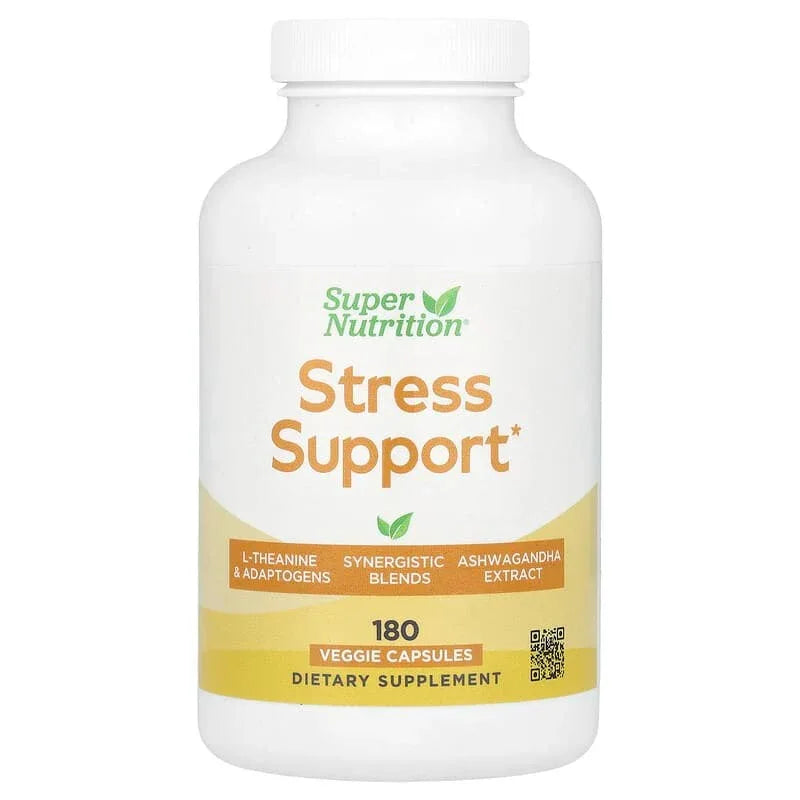 Stress Support with L-Theanine, Ashwagandha, Botanical Blend, and Enzymes, 60 Veggie Capsules - USA MEGA SHOP