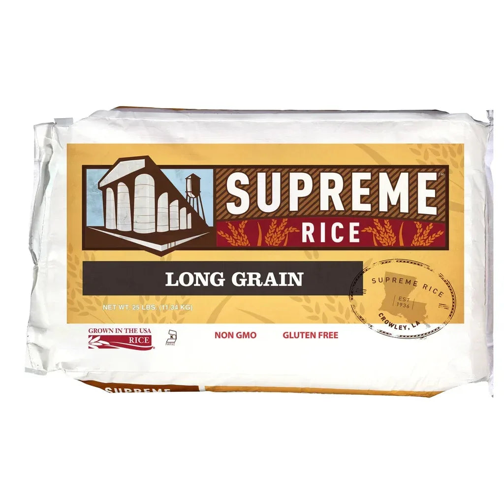 Supreme Rice Long Grain Rice, 25 lbs