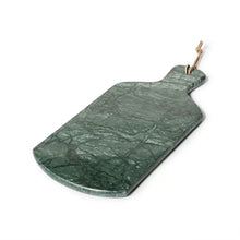 Dark green marble cheese paddle board with hanging loop