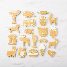 Cookie cutter shapes set, including a French bulldog cookie cutter shape