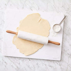 Sur La Table Marble Rolling Pin with Wooden Handles