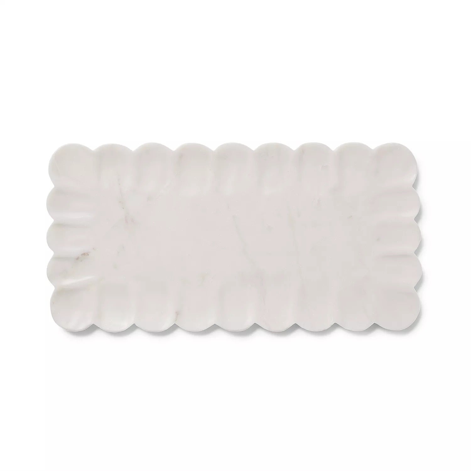 Sur La Table Rectangular White Marble Platter