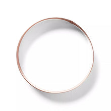 Round copper-plated cookie cutter
