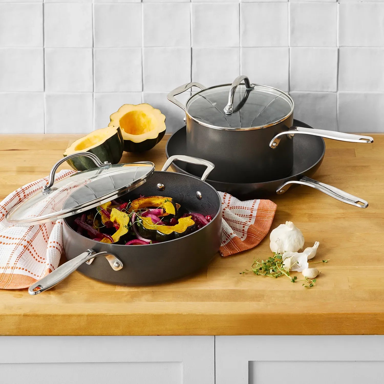 Sur La Table Signature Hard Anodized Nonstick Sauté Pan, 4 qt.