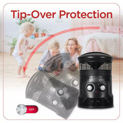 BLACK+DECKER 360° Surround Portable Space Heater with Fan