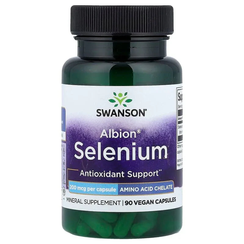 Swanson, Albion® Selenium , 200 mcg, 90 Vegan Capsules