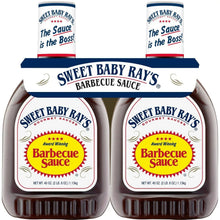 Sweet Baby Ray's barbecue sauce 2-pack bottles, The Sauce is the Boss labels