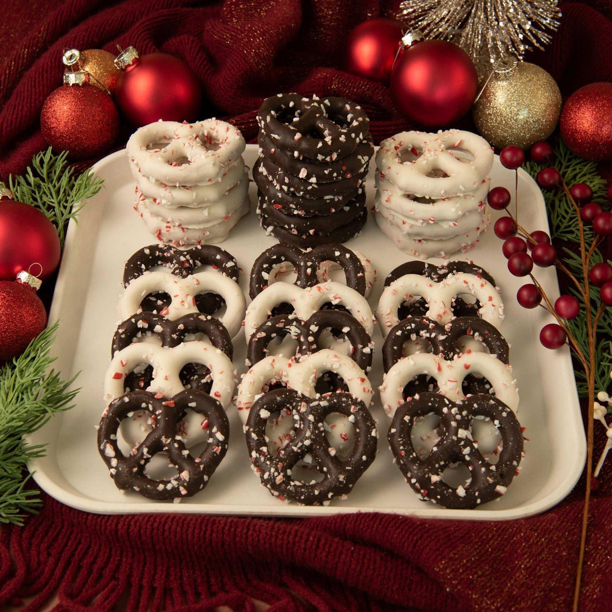 Sweet Penny, Holiday Peppermint Pretzel Assortment, 30-count - USA MEGA SHOP