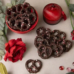 Sweet Penny, Valentine's Day White and Dark Chocolate Pretzel Assortment, 27 oz, 30-count