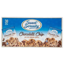 Sweet Serenity chocolate chip bite size premium cookies box, 30 count