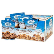 Sweet Serenity chocolate chip cookies bags and box, bite size premium
