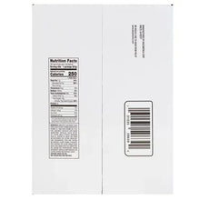 Back panel with Nutrition Facts and barcode for Sweet Serenity cookies