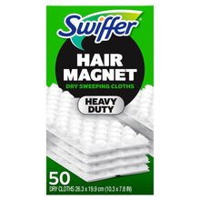 Swiffer Heavy Duty Hair Magnet dry sweeping cloth refills, 50-count pack