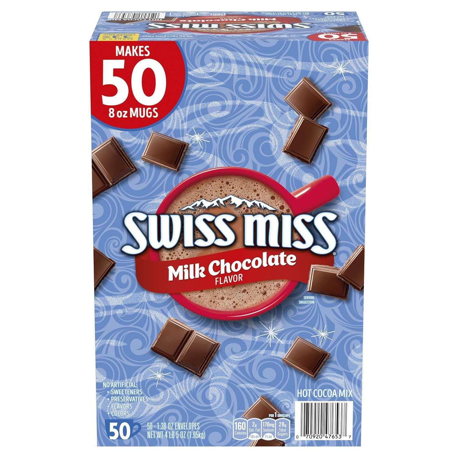 Swiss Miss Milk Chocolate Hot Cocoa Mix Packets, 50 ct. - USA MEGA SHOP