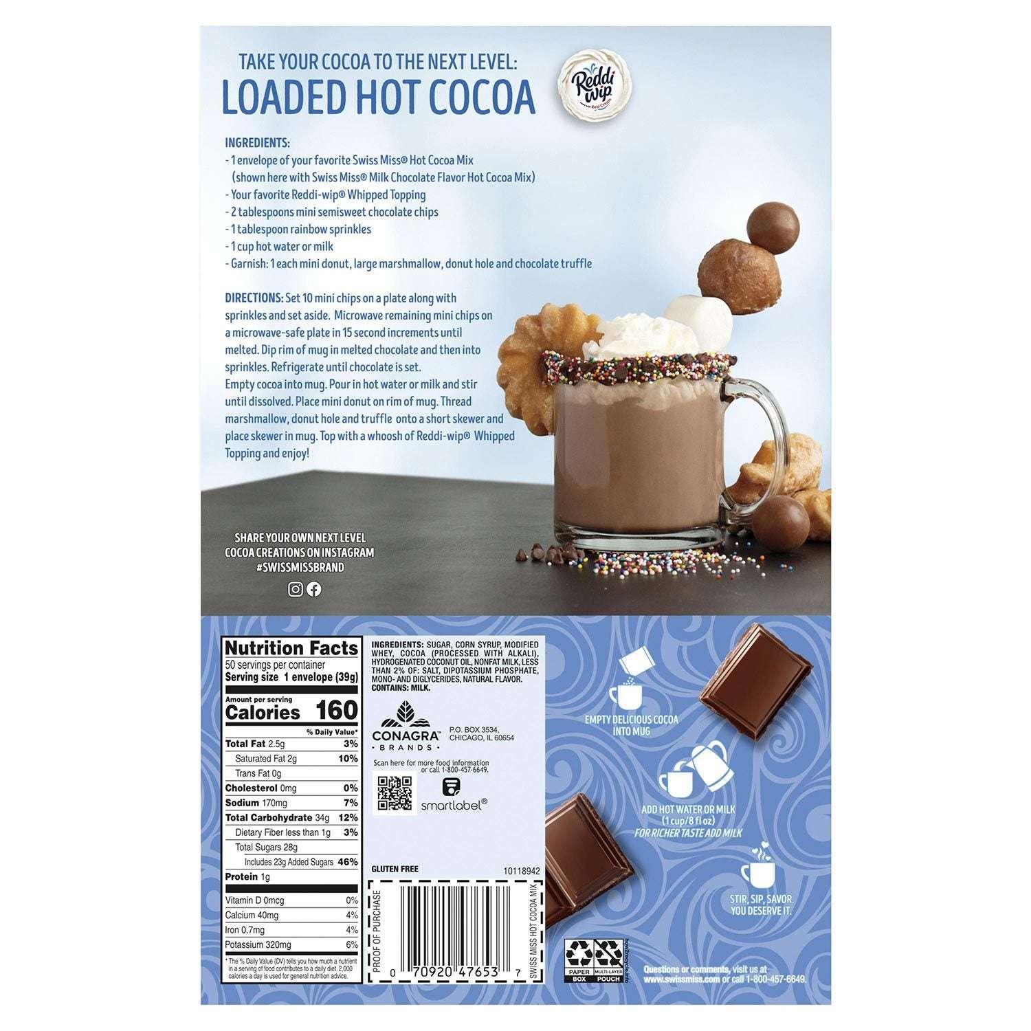 Swiss Miss Milk Chocolate Hot Cocoa Mix Packets, 50 ct. - USA MEGA SHOP