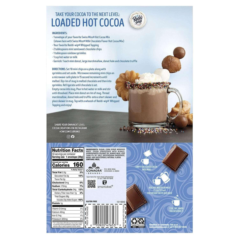 Swiss Miss Milk Chocolate Hot Cocoa Mix Packets, 50 ct. - USA MEGA SHOP