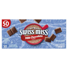 Swiss Miss hot cocoa mix box, milk chocolate flavor, 50-count, 1.38 oz