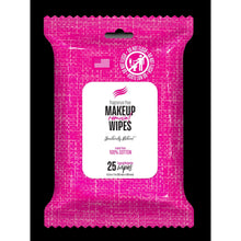 Swisspers fragrance-free makeup remover wipes, pink pouch with 25 wipes panel