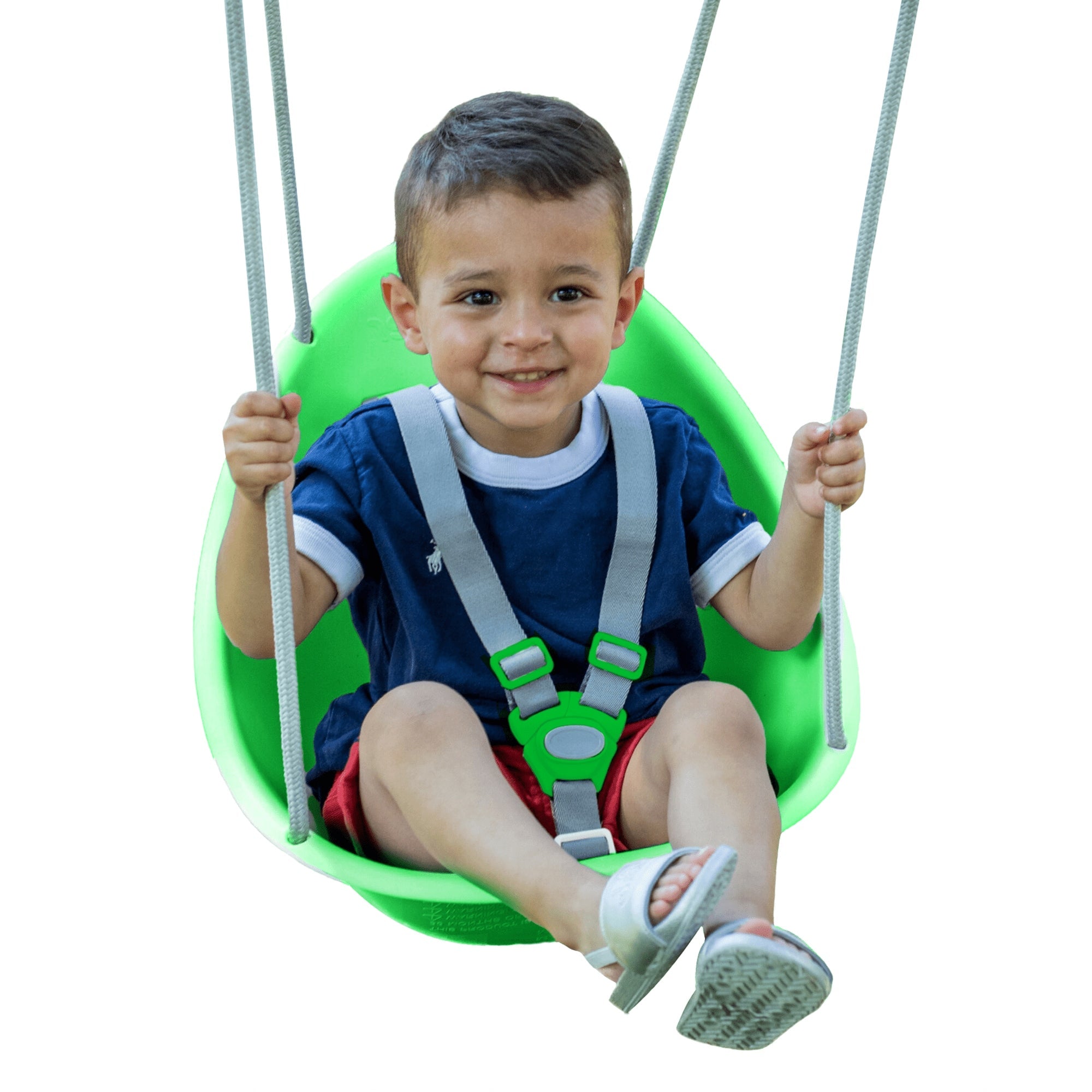 Swurfer Coconut Toddler Swing – Comfy Baby Swing Outdoor, Safe Quick Click Locking System, Easy Installation, Ages 6 - 36 Months