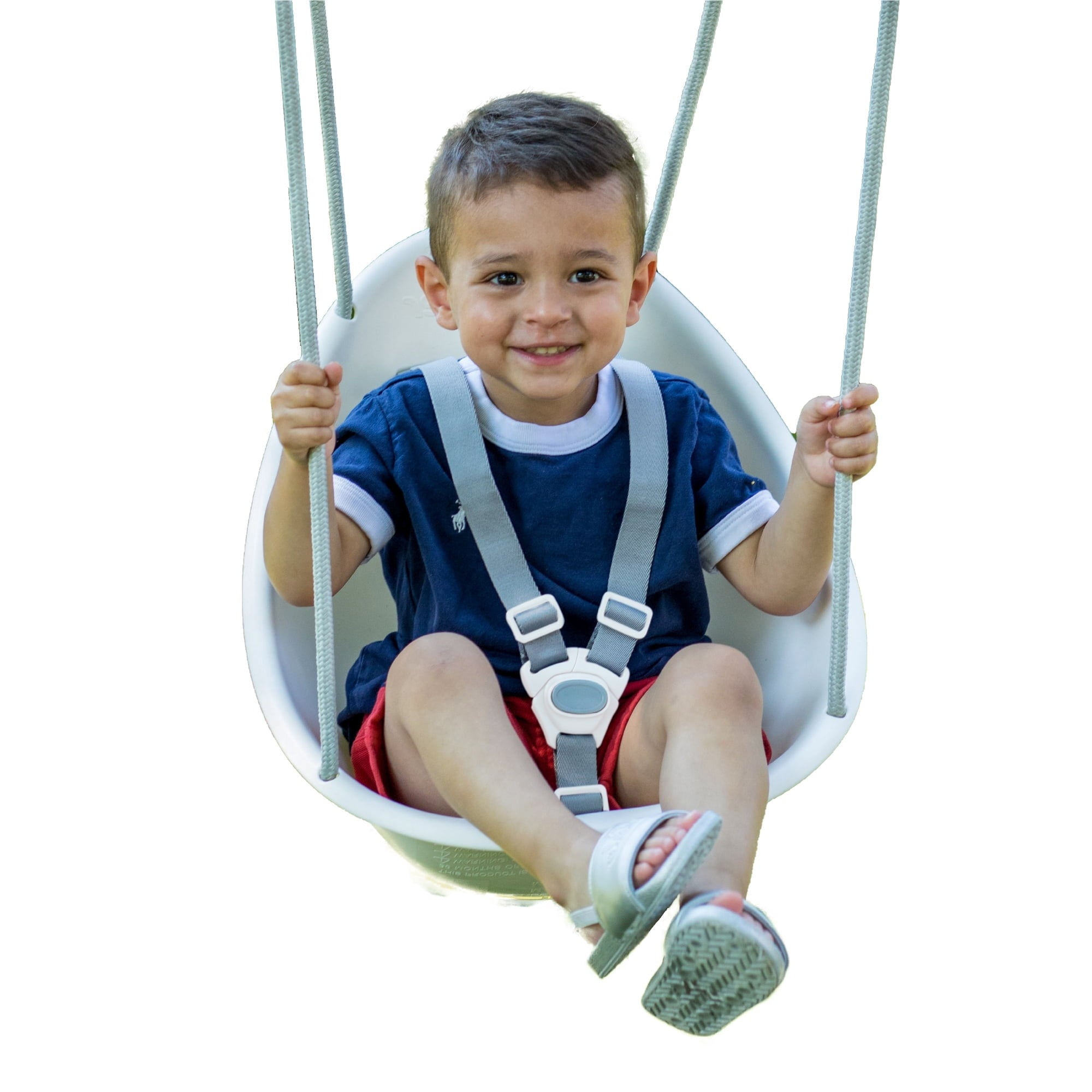 Swurfer Coconut Toddler Swing – Comfy Baby Swing Outdoor, Safe Quick Click Locking System, Easy Installation, Ages 6 - 36 Months