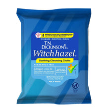 T.N. Dickinson's witch hazel cleansing cloths, blue pack, fragrance-free, 25-count