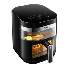 T-fal dual-window infrared air fryer with viewing windows and digital control panel