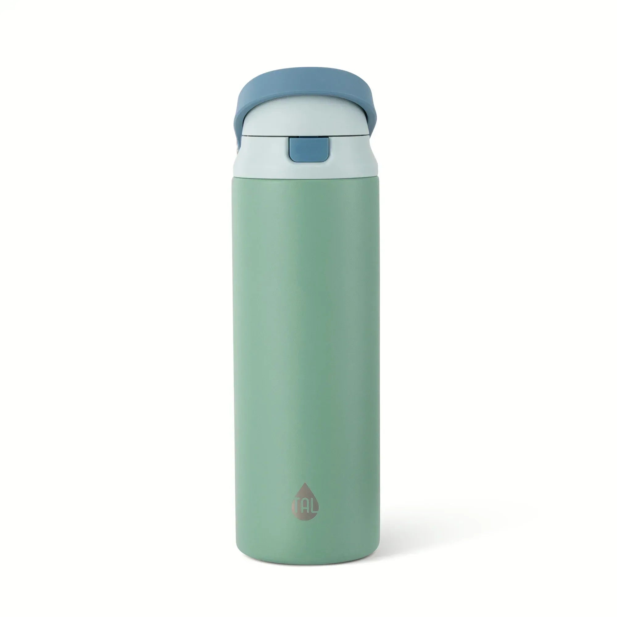 TAL 24oz Stainless Steel 2-in-1 Straw and Chug Water Bottle with Push Lid, Army